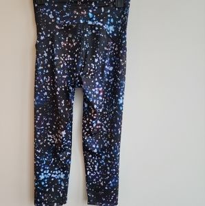 Spanx cropped cosmic leggings women's M